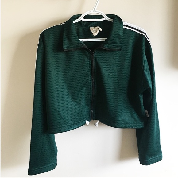 Urban Outfitters Jackets & Blazers - Cropped Green Mesh Jacket